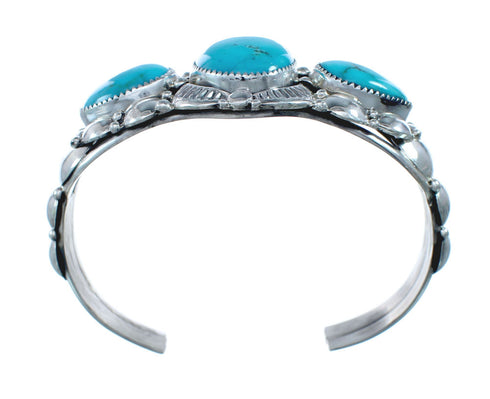 Turquoise Authentic Sterling Silver Navajo Cuff Bracelet NN20323